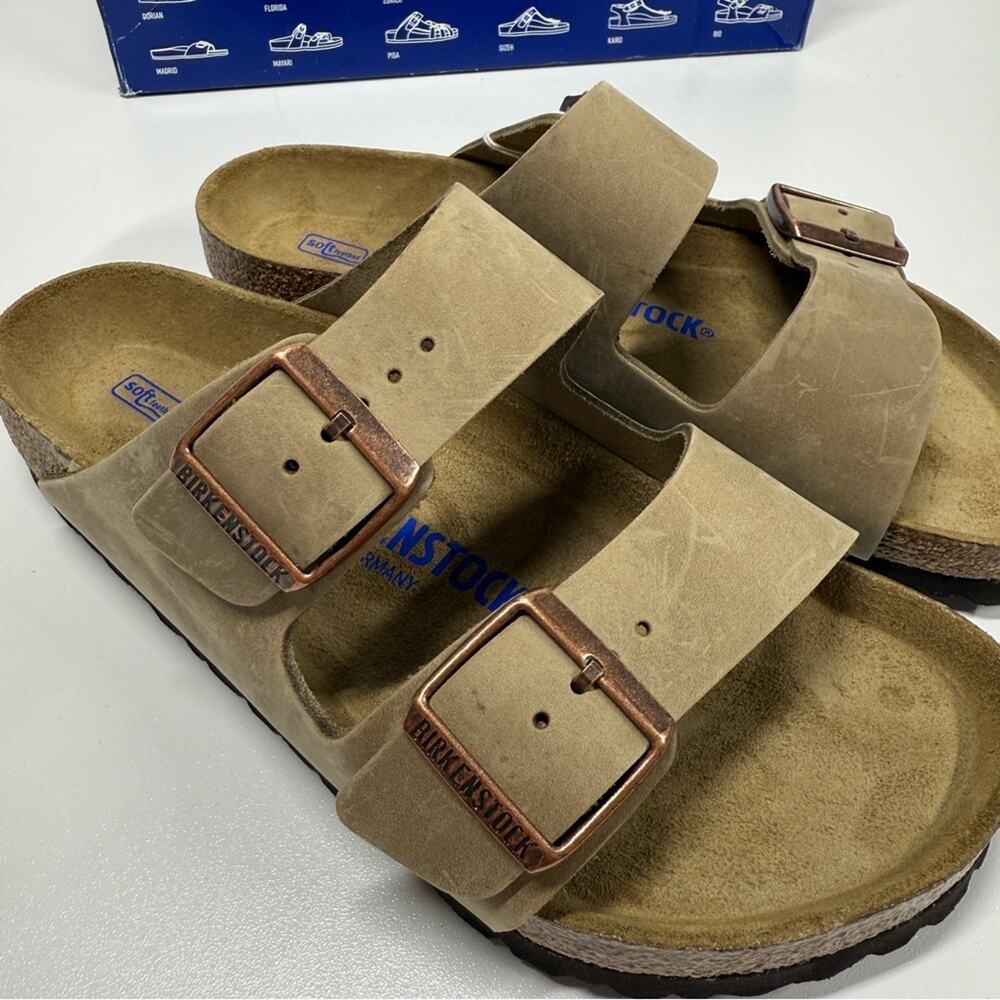 NIB • Birkenstock Arizona Soft Footbed Oiled Leather Size:38 L7/M5- Normal Width - Picture 5 of 8